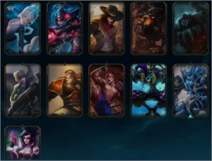 Conta LoL - Gold V - 127/141 champs habilitados - 40 skins - League of Legends