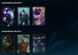 CONTAS UPADAS A MÃO UNRANKED|20 A 60 CHAMPONS|0 RISCO DE BAN - League of Legends LOL