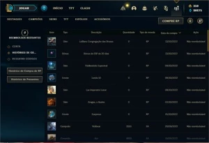 Conta bronze 2 com 125 Champs e 99 Skins (Mais de 500 jogos) - League of Legends LOL