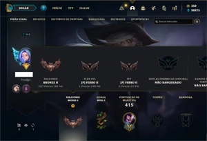 Conta bronze 2 com 125 Champs e 99 Skins (Mais de 500 jogos) - League of Legends LOL