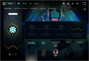 Conta unranked com 20 skins e 48 champs - League of Legends LOL