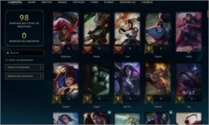 Conta League of Legends nv47 20 skins LOL