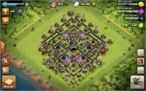 Conta Clash of Clans CV 9 Full com 3000 gemas