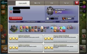 Conta Clash of Clans CV 9 Full com 3000 gemas