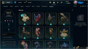 Conta League of Legends com 1254 SKINS, TODOS champs, 12k LOL