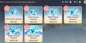 Conta Genshin NA AR60 F2P - Genshin Impact