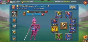 Conta Lords Mobile 339 M de poder