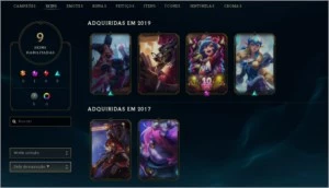 Conta lvl 38 , 9 skin , 32 campeão - League of Legends LOL