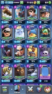 contas de clash of clans e clash royale