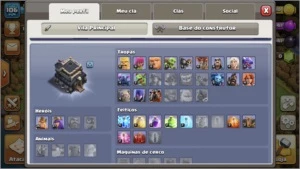contas de clash of clans e clash royale