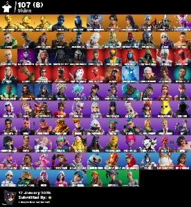 Contas Fortnite Antigas {Og} S3, S2, 50+ Skins