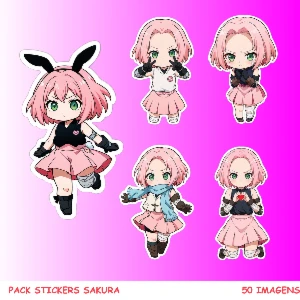 Pack sticker sakura - Outros