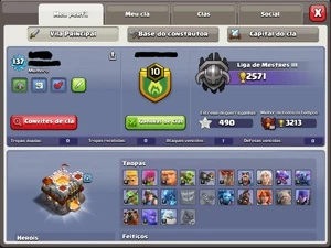 Conta CV11 semifull Clash of Clans