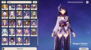 AR55 - Raiden C2 + BiS / Sara C6 + Amos Bow / Nahida / +3 5* - Genshin Impact