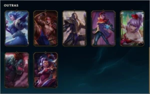 Conta ouro 2 mmr de plat 13 Skins - League of Legends LOL