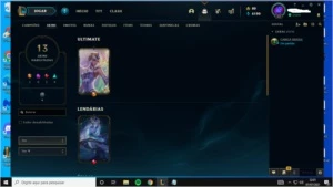 Conta ouro 2 mmr de plat 13 Skins - League of Legends LOL