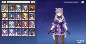 genshin AR51 Diluc+Keqing+Mona+Albedo+benção - Genshin Impact