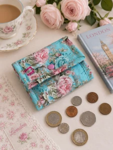 Porta Moedas Artesanal com 5 Divisórias - Artesanato e Personalizados