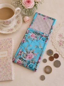 Porta Moedas Artesanal com 5 Divisórias - Artesanato e Personalizados
