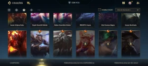 Conta WildRift 124 skins, e skins exclusivas - League of Legends: Wild Rift LOL WR