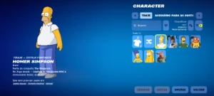 Conta Fortnite Simpsons 7 Skins