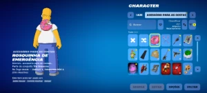 Conta Fortnite Simpsons 7 Skins