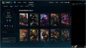 CONTA LEAGUE OF LEGENDS - PLATINA 3 - LEVEL 39 LOL
