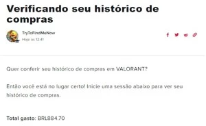 CONTA VALORANT DIAMANTE 3 COM SKINS