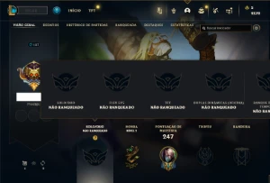 Conta Unranked com 92 Champs e 44 Skins - League of Legends LOL