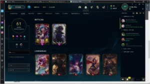 Vendo Conta de LOL,Skin Senna True Damage Prestigo - League of Legends