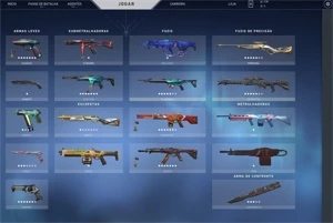 Conta valorant com muitas skins compradas+5 passes completos
