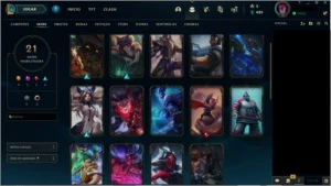 Conta Diamante 1, 21 skins, 51 champs, mmr alto - League of Legends LOL