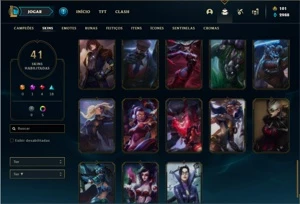 Conta prata 1 com 66 Champs e 41 Skins + 325k de Vayne - League of Legends LOL