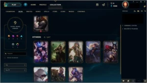 conta gold 1, 37champs ,9 skins - League of Legends LOL
