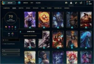 Conta LOL| 70 Skins|Gold 3| 97 Campeões - League of Legends