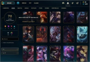 Conta LOL| 70 Skins|Gold 3| 97 Campeões - League of Legends