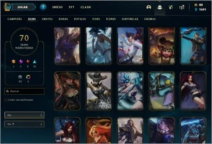 Conta LOL| 70 Skins|Gold 3| 97 Campeões - League of Legends