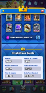 Conta de Clash Royale muito upada.