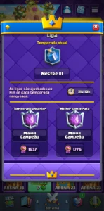 Conta de Clash Royale muito upada.