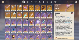 AR 60 SCARAMOUCHE, KEQING SKIN, SHOGUN + BIS, YAE + BIS e MA - Genshin Impact