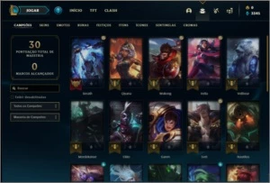 Conta diamante 4 com 30 champs e 3 skins - League of Legends LOL