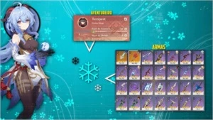 Hutao + Báculo de Homa + Ganyu + Zhongli + Venti etc... - Genshin Impact