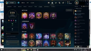 CONTA DE LOL COM TODOS OS CHAMPS E 428 SKINS - League of Legends