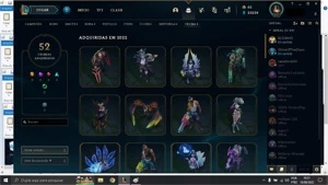 CONTA DE LOL COM TODOS OS CHAMPS E 428 SKINS - League of Legends