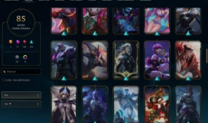 VENDO minha conta de lol criada em 2020, com 85 skins; - League of Legends