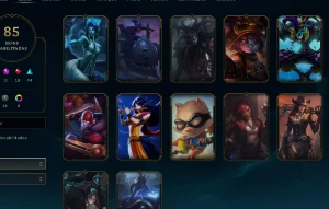 VENDO minha conta de lol criada em 2020, com 85 skins; - League of Legends