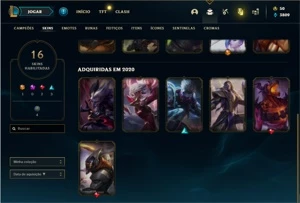 Conta prata 4 com 63 Champs e 16 Skins - League of Legends LOL