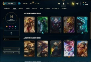 Conta prata 4 com 63 Champs e 16 Skins - League of Legends LOL