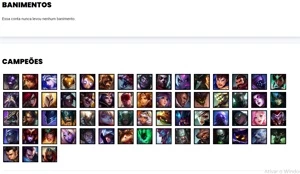 Conta prata 4 com 63 Champs e 16 Skins - League of Legends LOL
