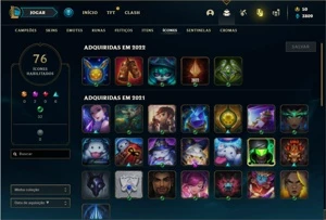 Conta prata 4 com 63 Champs e 16 Skins - League of Legends LOL